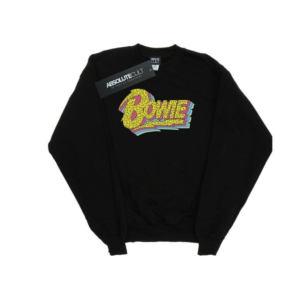 David Bowie Boys Moonlight 90s Logo Sweatshirt / Black